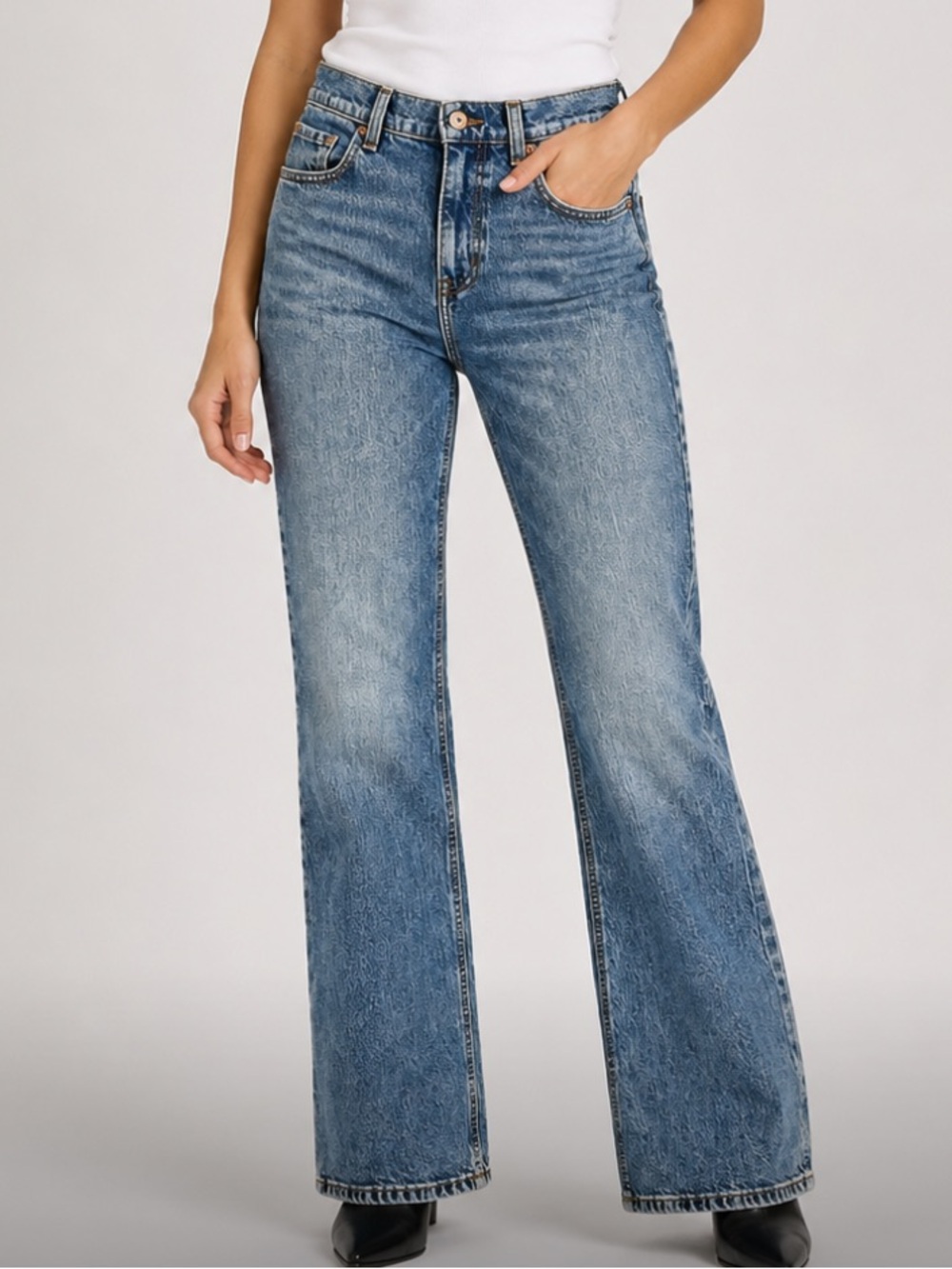 Current Elliott high rise bootcut topanga lavado wash jeans sz 26 EUC